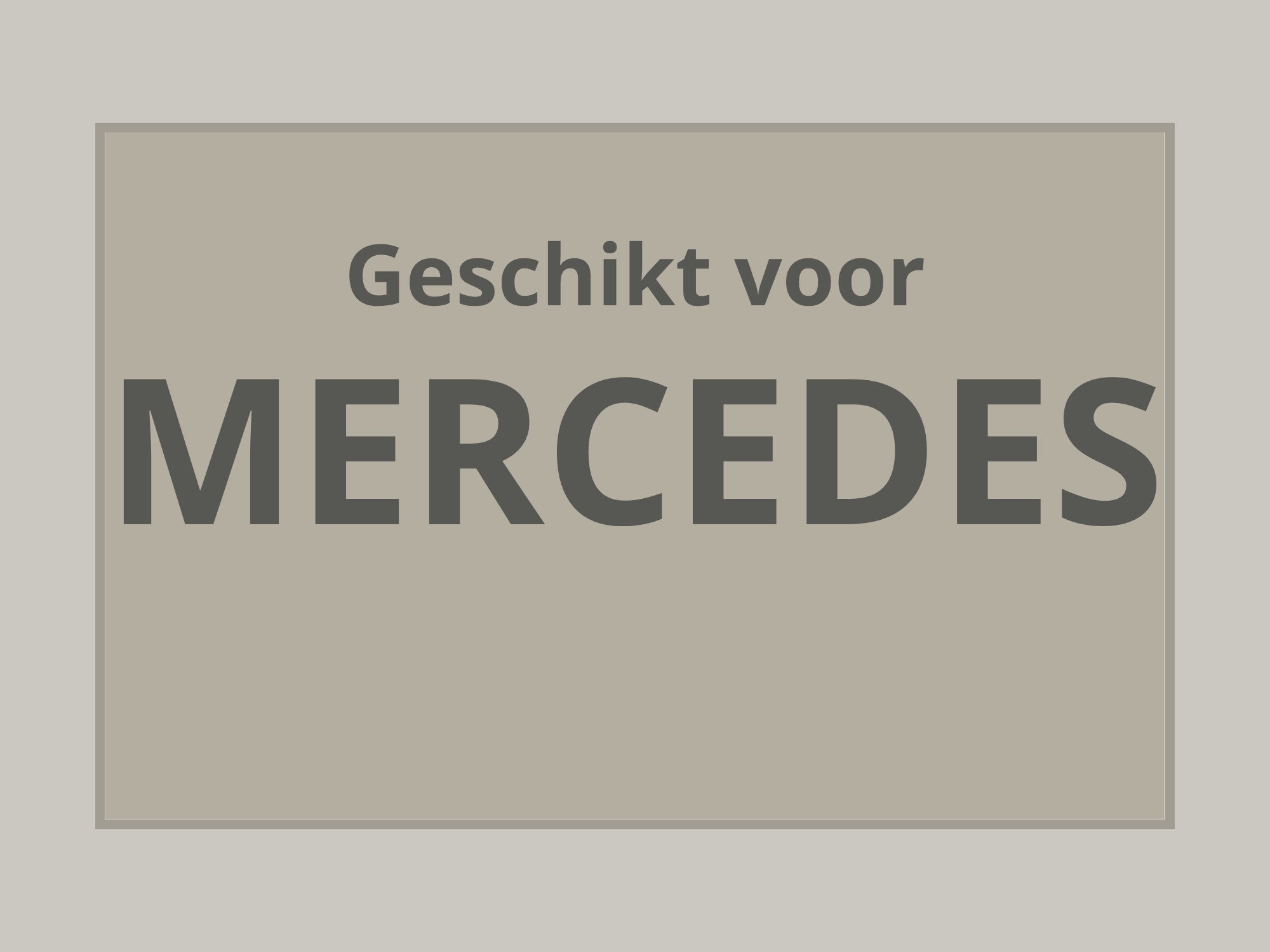 Tunnelhoezen - Geschikt voor MERCEDES