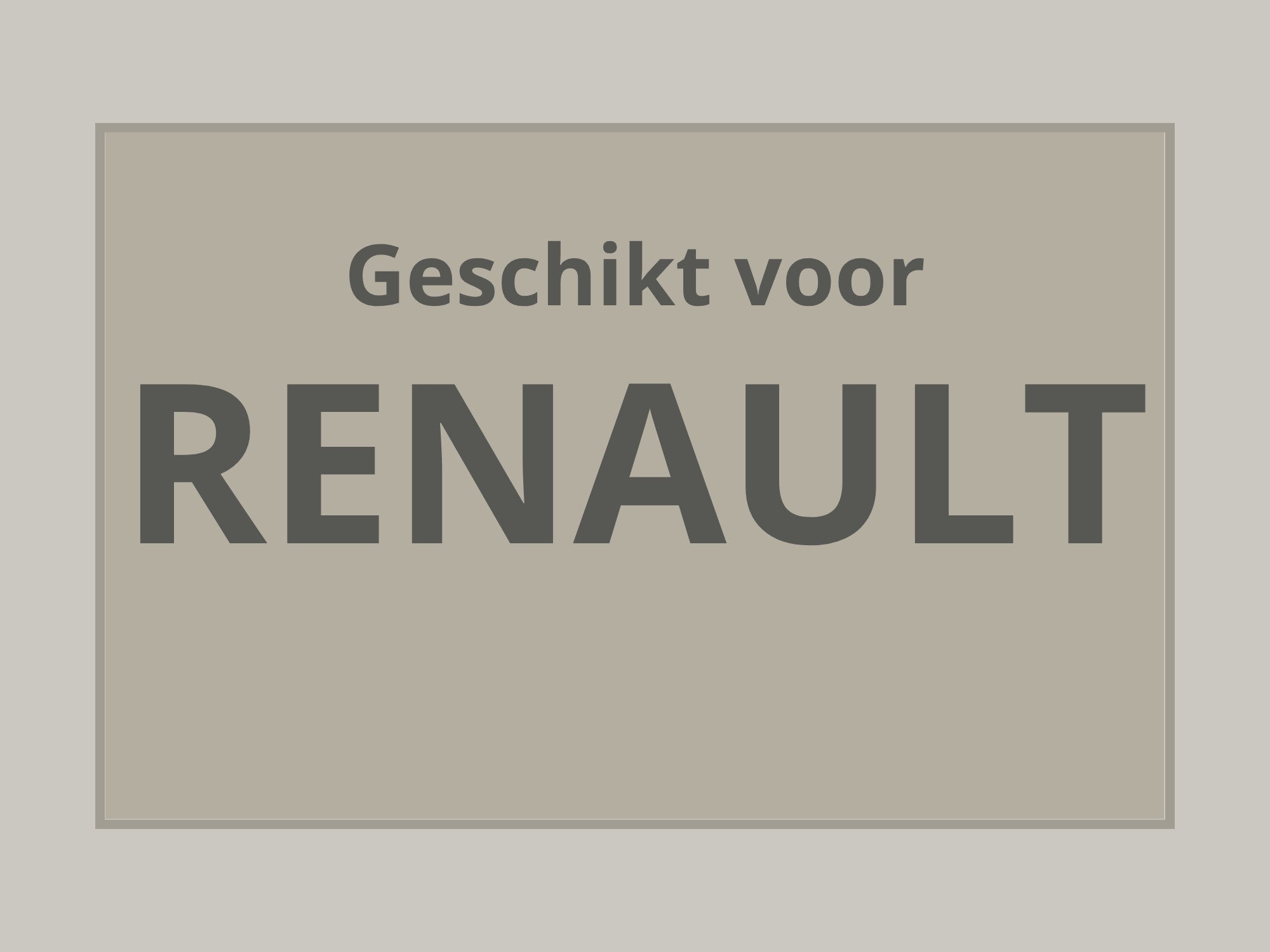 Tunnelhoezen - Geschikt voor RENAULT