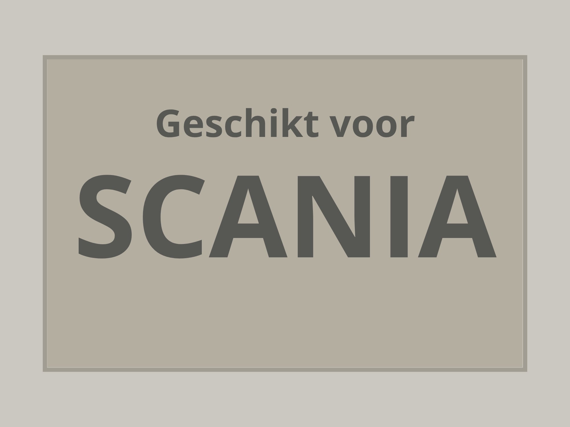 Tunnelhoezen - Geschikt voor SCANIA