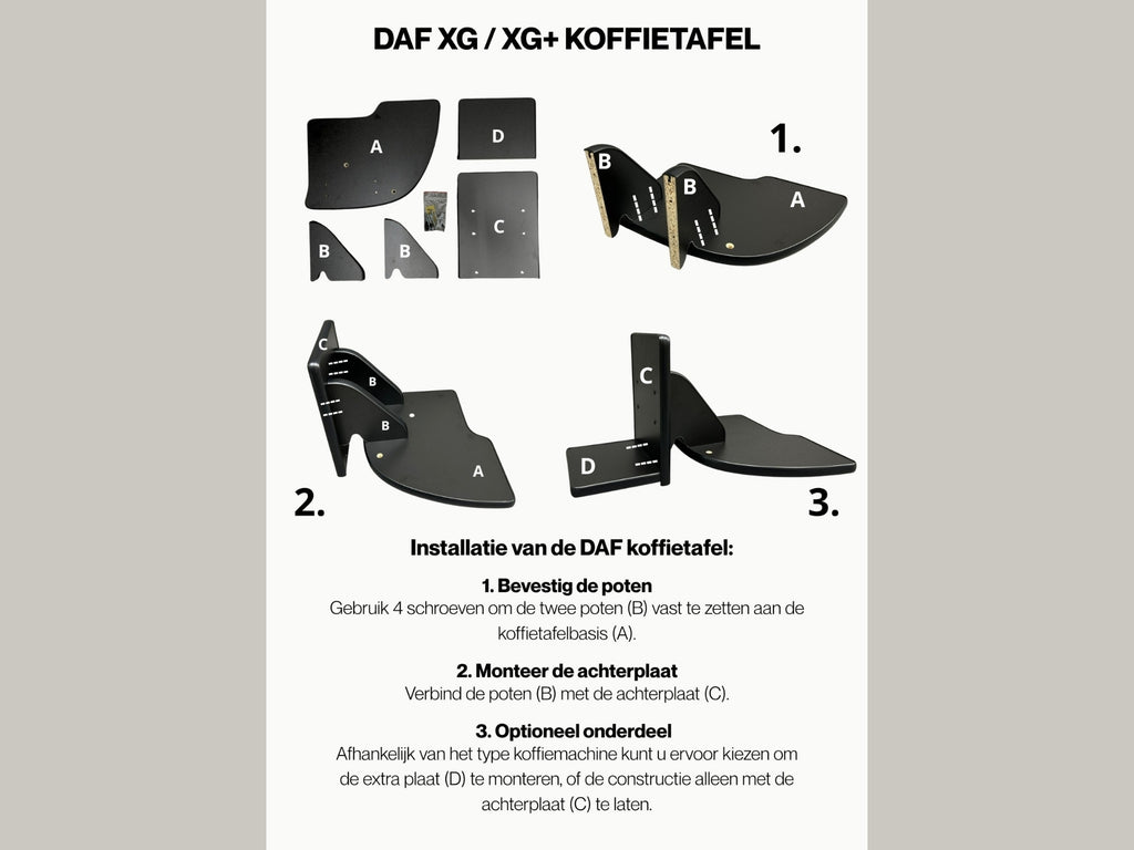 Koffietafel - Geschikt voor DAF