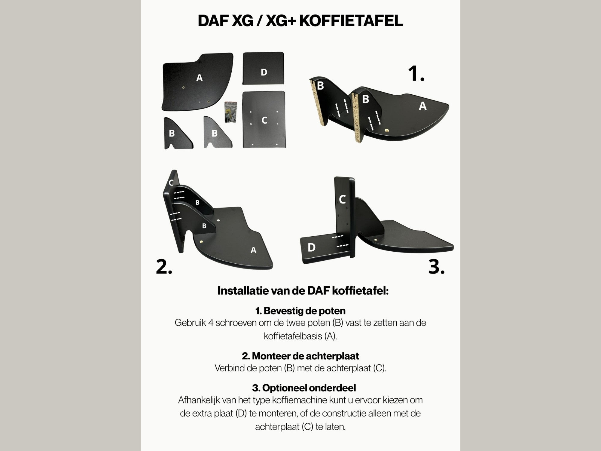 Koffietafel - Geschikt voor DAF